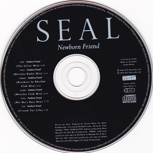 Seal : Newborn Friend (CD, Single)