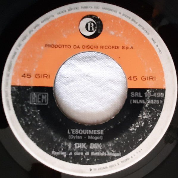 I Dik Dik : Il Vento (7")