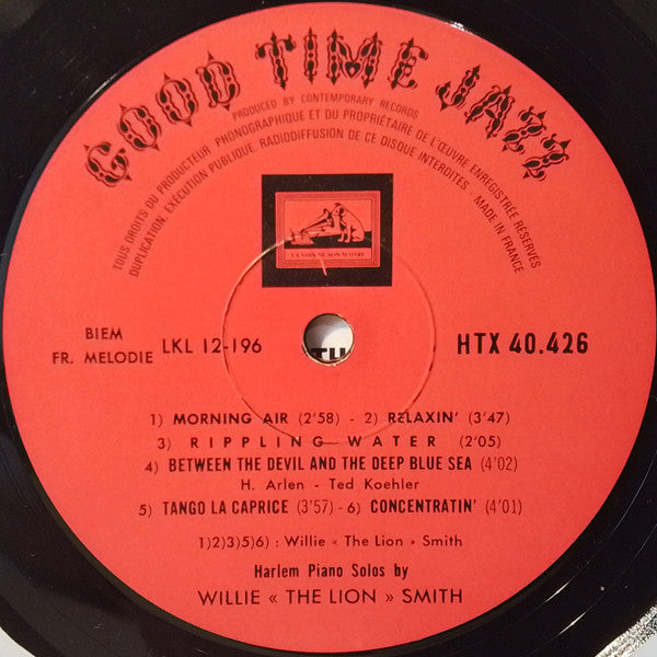 Charles "Luckey" Roberts & Willie "The Lion" Smith : Harlem Piano (LP, Album, Mono)