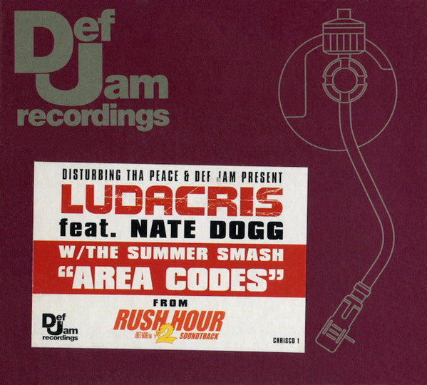 Ludacris Feat. Nate Dogg : Area Codes (CD, Single, Promo, Dig)