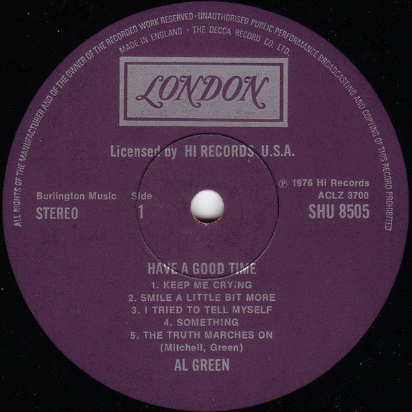 Al Green : Have A Good Time (LP, Album)