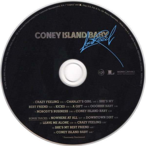 Lou Reed : Coney Island Baby (CD, Album, RE, RM, Exp)
