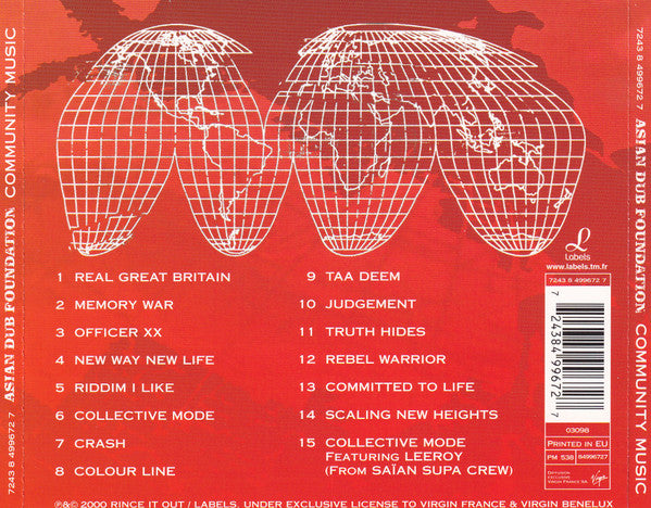Asian Dub Foundation : Community Music (CD, Album)