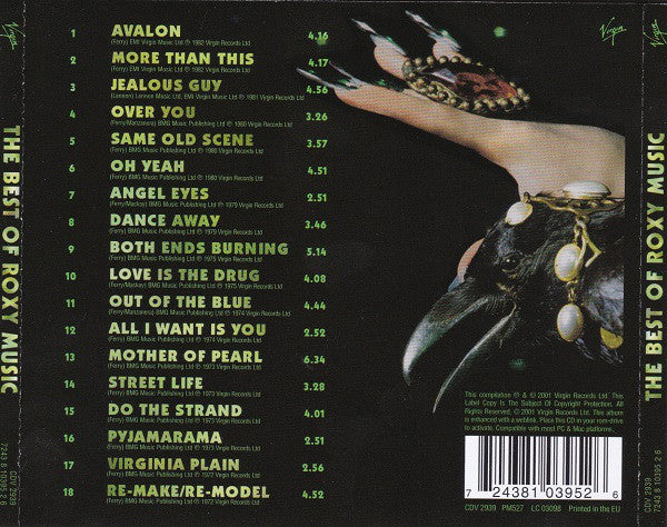 Roxy Music : The Best Of Roxy Music (CD, Comp, Enh, RE, Arv)