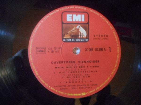 Franz von Suppé / Johann Strauss Jr. / Carl Michael Ziehrer : Ouvertures Viennoises (LP)