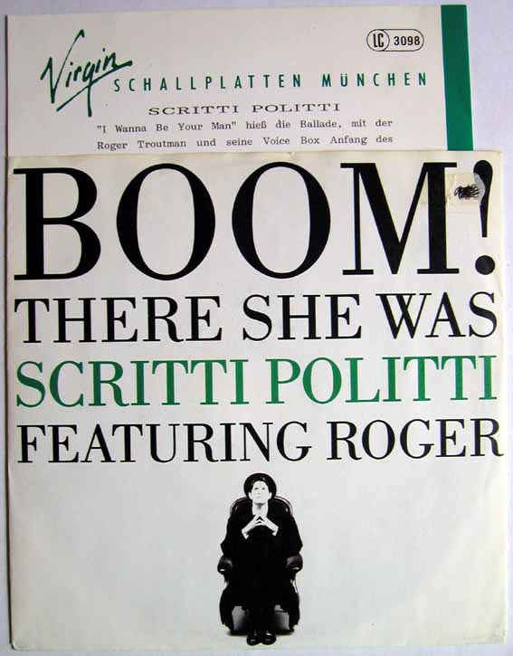 Scritti Politti Featuring Roger Troutman : Boom! There She Was (7", Single)