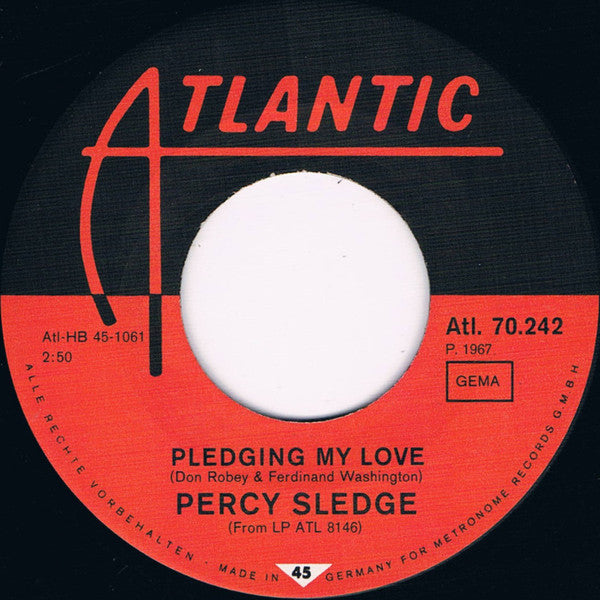 Percy Sledge : My Special Prayer / Pledging My Love (7", Single)