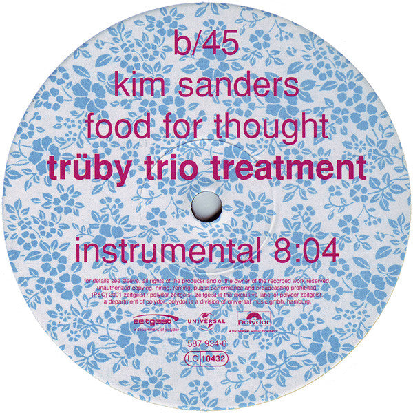 Kim Sanders : Food For Thought | Trüby Trio Treatment (10")