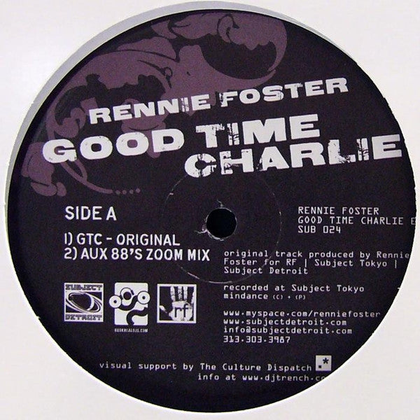 Rennie Foster : Good Time Charlie EP (12", EP, Ltd, Mix)