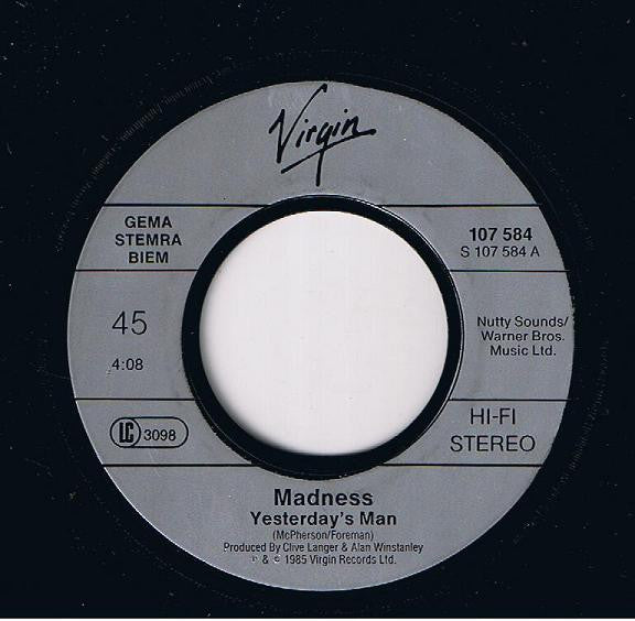 Madness : Yesterday's Men (7", Single)