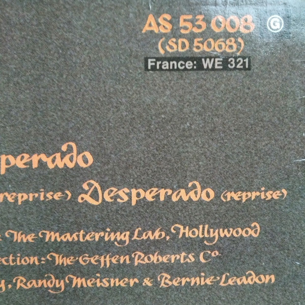 Eagles : Desperado (LP, Album, RE)