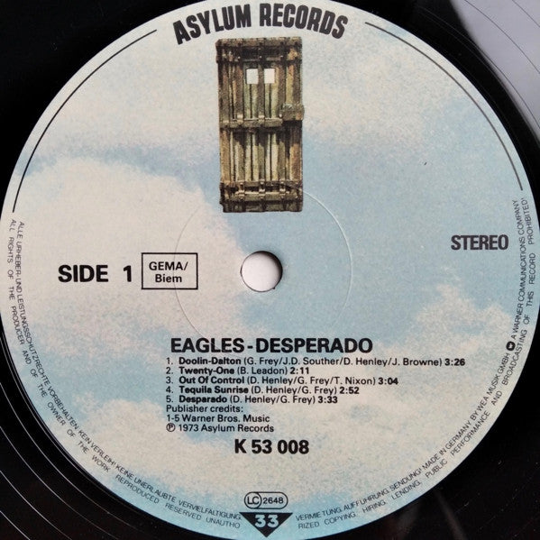Eagles : Desperado (LP, Album, RE)