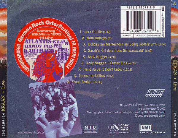 Kraan : Live (CD, Album, RE, RM)