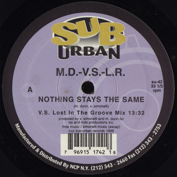 Mike Dunn - Victor Simonelli - Luis Radio : Nothing Stays The Same (12")