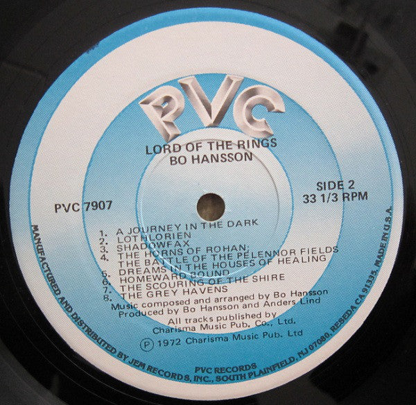 Bo Hansson : Music Inspired By Lord Of The Rings (LP, Album, RE)