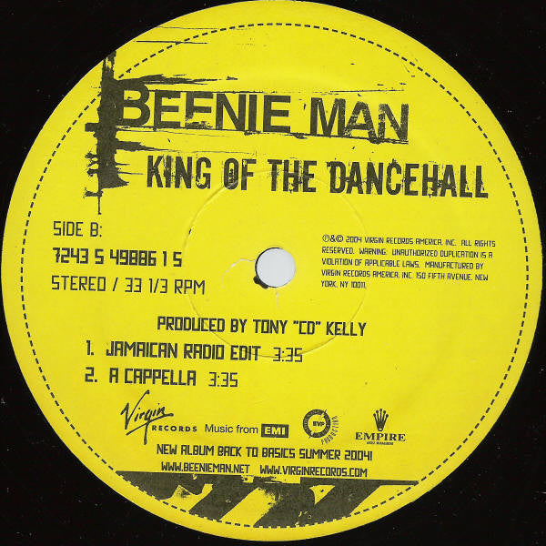 Beenie Man : King Of The Dancehall (12")
