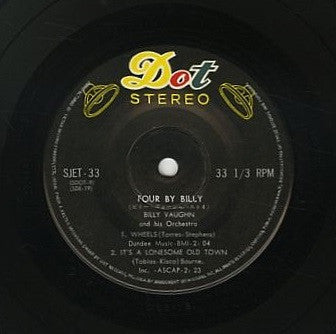Billy Vaughn And His Orchestra = Billy Vaughn And His Orchestra : ベスト4 = Four By Billy (7", EP)
