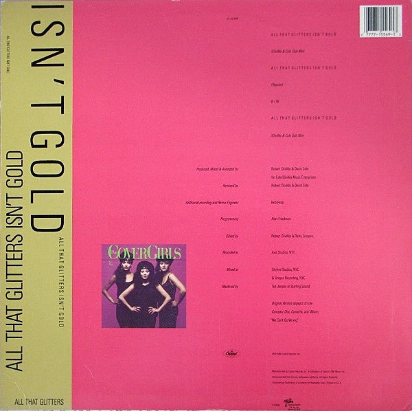 The Cover Girls : All That Glitters Isn't Gold (12", Single)