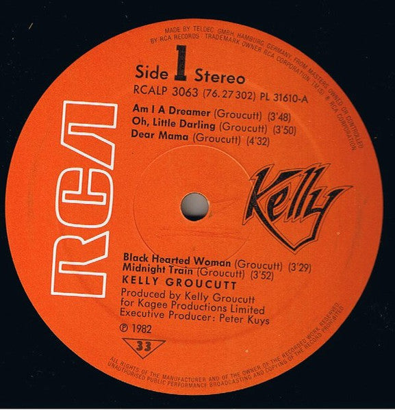 Kelly Groucutt : Kelly (LP, Album)