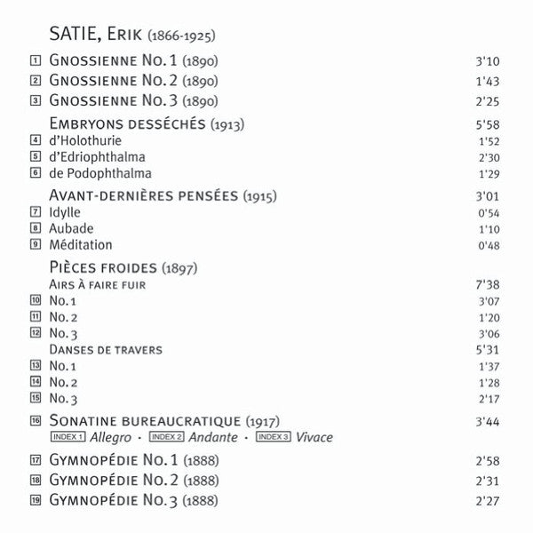 Erik Satie - Roland Pöntinen : Roland Pöntinen Plays Piano Music By Erik Satie (CD, Album)