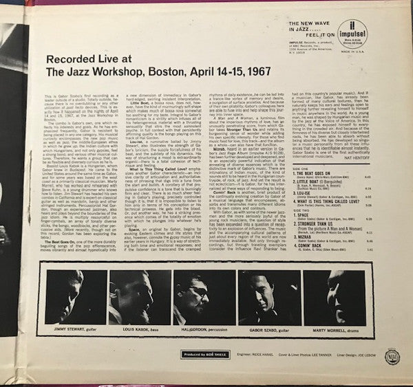 Gabor Szabo : The Sorcerer (LP, Album, RE)