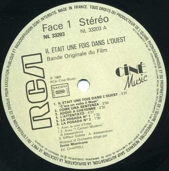 Ennio Morricone : Il Etait Une Fois Dans L'Ouest (LP, Album, RE)