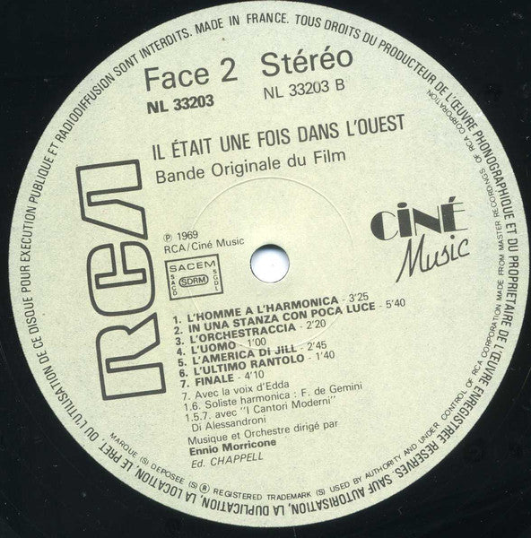 Ennio Morricone : Il Etait Une Fois Dans L'Ouest (LP, Album, RE)