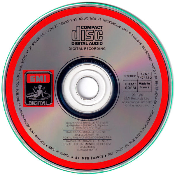 Heitor Villa-Lobos - Barbara Hendricks, Royal Philharmonic Orchestra, Enrique Batiz : Bachianas Brasileiras 1, 5 & 7 (CD)