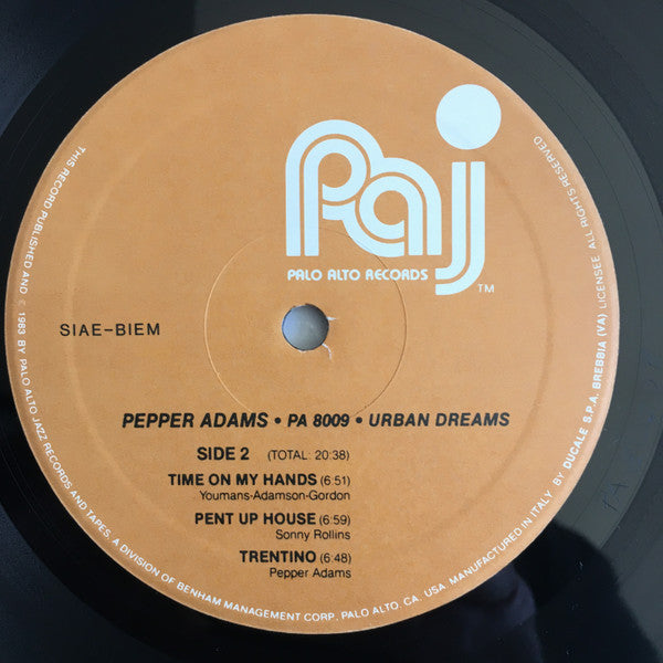 Pepper Adams : Urban Dreams (LP, Album)