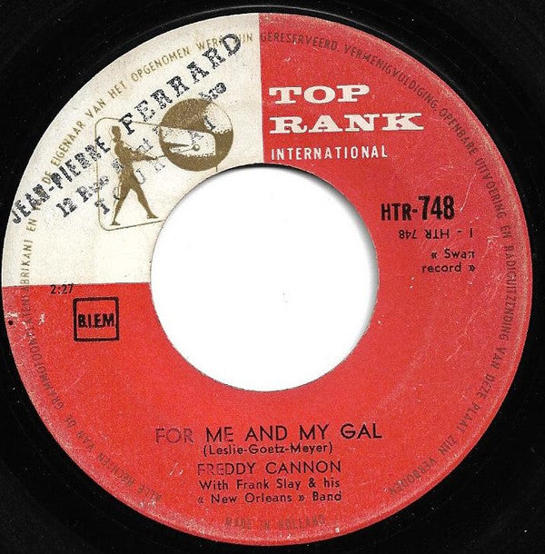 Freddy Cannon : For Me And My Gal / Blue Plate Special (7", Single, Mono)