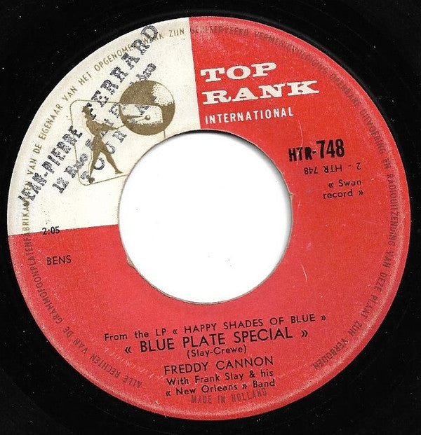 Freddy Cannon : For Me And My Gal / Blue Plate Special (7", Single, Mono)