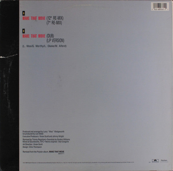 Finest Hour : Make That Move (12", Single)