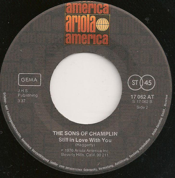 The Sons Of Champlin : Hold On  (7", Single)
