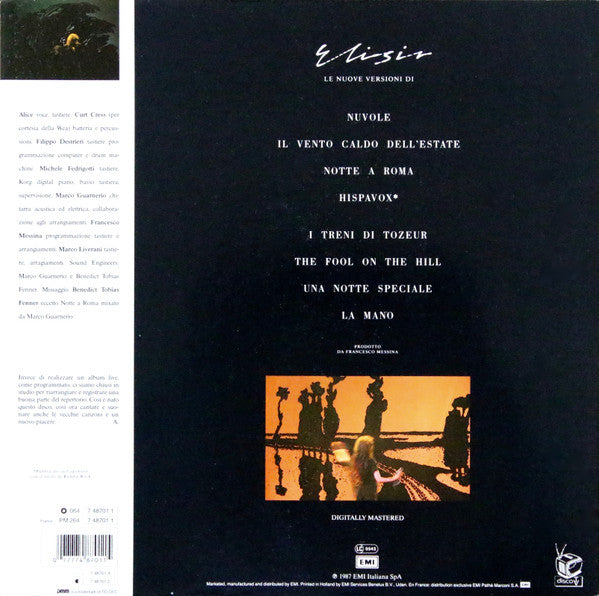 Alice (4) : Elisir (LP, Album, Gat)