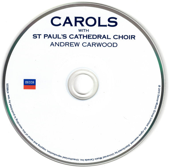 St. Paul's Cathedral Choir, Andrew Carwood : Carols With St Paul's Cathedral Choir (CD, Album)