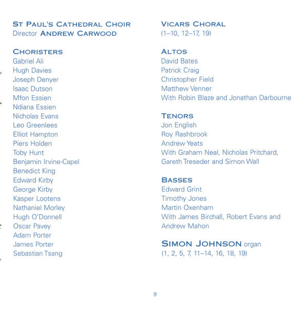 St. Paul's Cathedral Choir, Andrew Carwood : Carols With St Paul's Cathedral Choir (CD, Album)