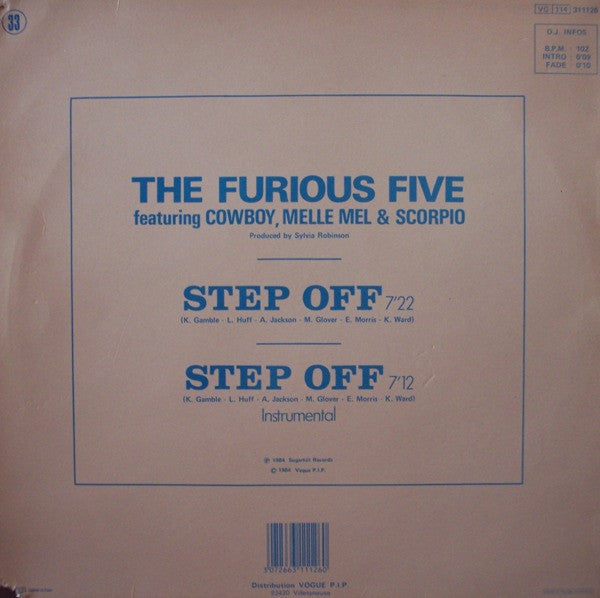 The Furious Five : Step Off (12", Maxi)