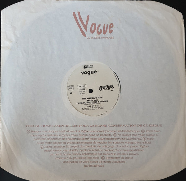 The Furious Five : Step Off (12", Maxi)