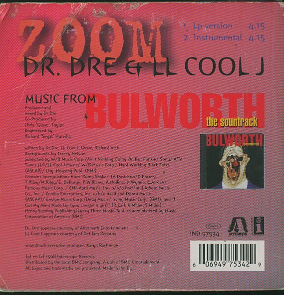 Dr. Dre & LL Cool J : Zoom (CD, Single)