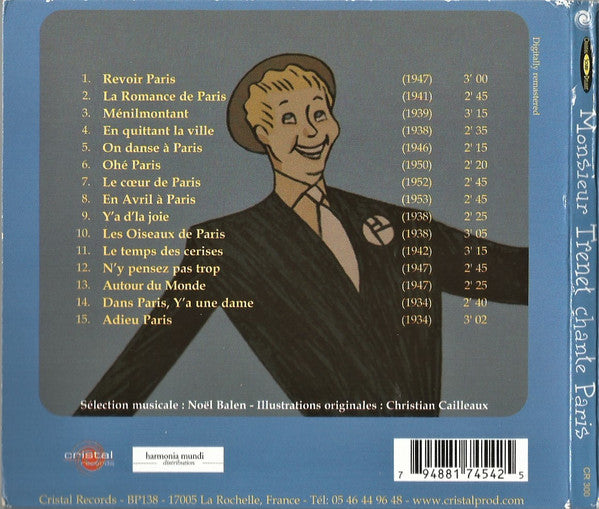 Charles Trenet : Monsieur Trenet Chante Paris (CD, Comp)