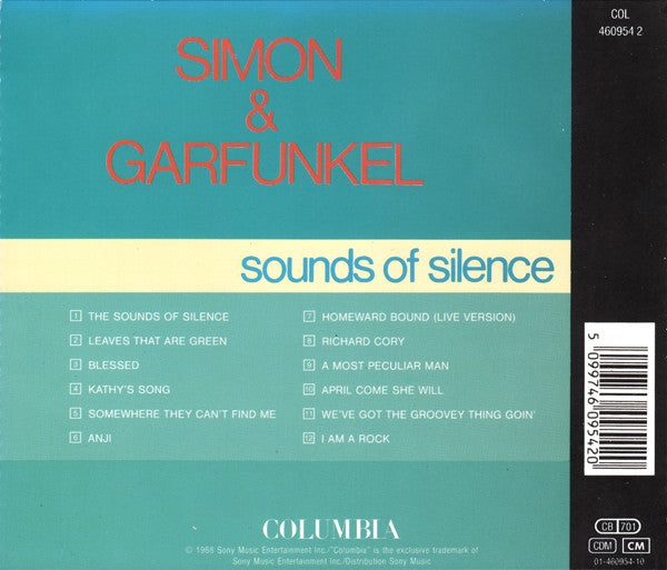 Simon & Garfunkel : Sounds Of Silence (CD, Album, RE)