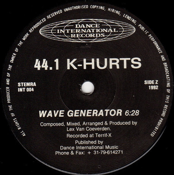 44.1 K-Hurts : Dissolution / Wave Generator (12")