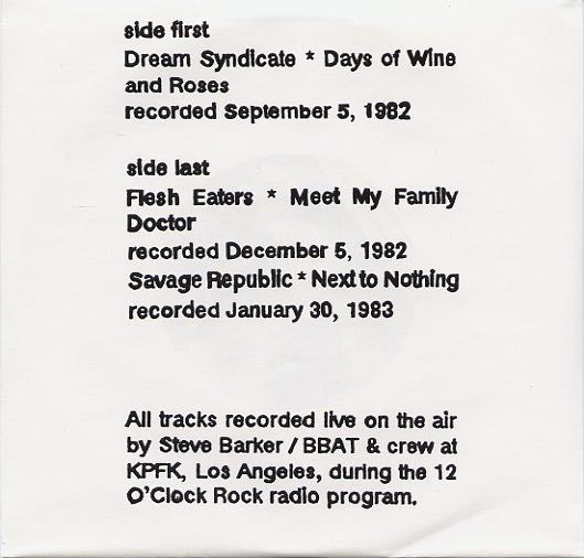Various : 12 O'Clock Rocks - 10th Anniversary Commemorative Souvenir December 7 1980-90 (7", EP, Cle)