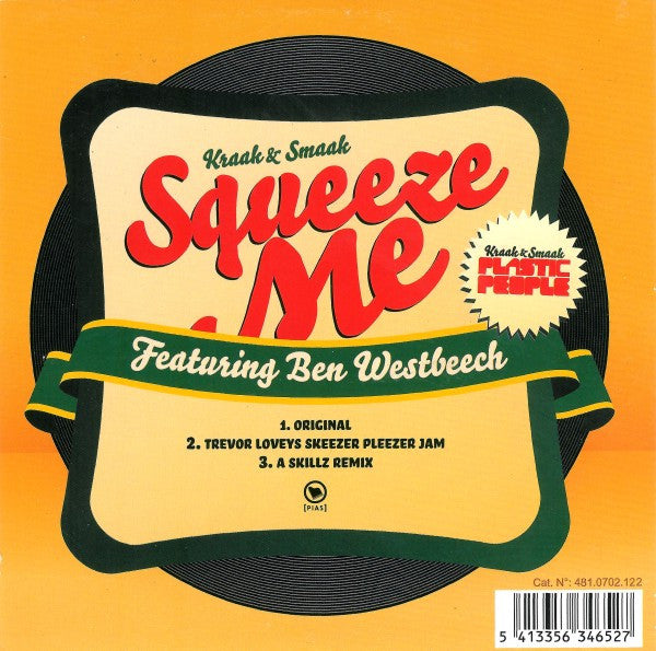 Kraak & Smaak Featuring Ben Westbeech : Squeeze Me (CD, Single)