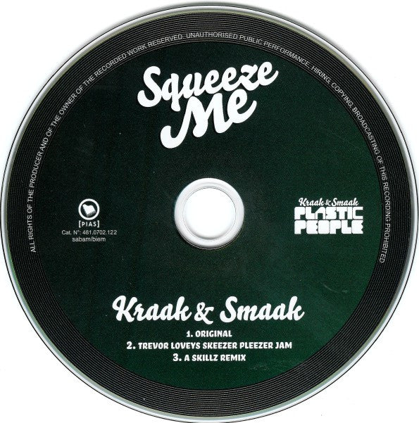 Kraak & Smaak Featuring Ben Westbeech : Squeeze Me (CD, Single)
