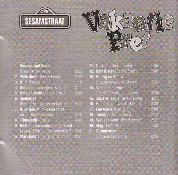 Sesamstraat : Vakantie Pret (CD, Comp)