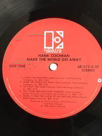 Hank Cochran : Make The World Go Away (LP, Album, SRC)