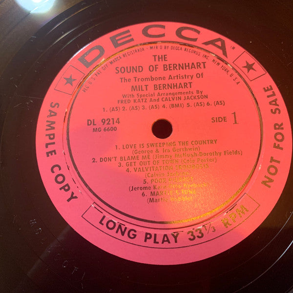 Various : The Sound Of Bernhart (LP, Album, Smplr)