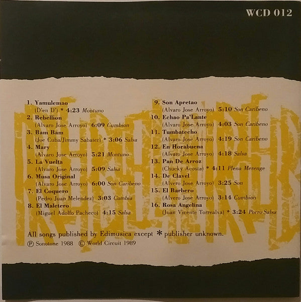 Joe Arroyo Y La Verdad : Rebelión (CD, Comp)