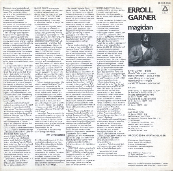 Erroll Garner : Magician (LP, Album, RE)
